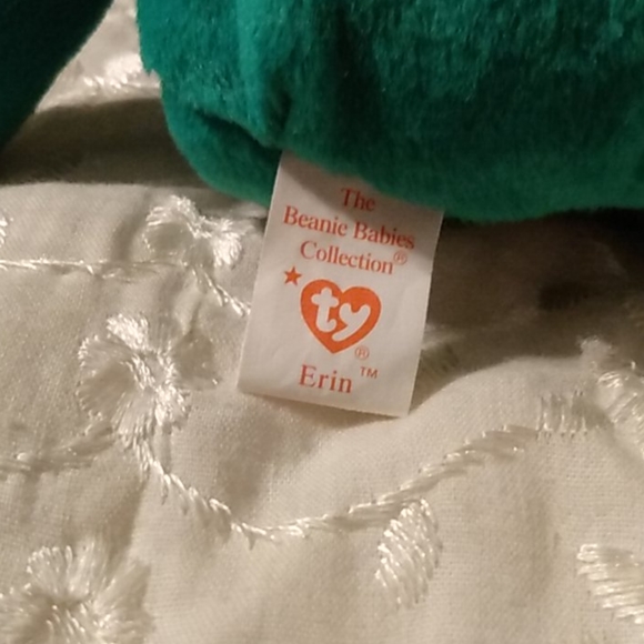 TY "St. Patrick" Day beanie bear, Erin - Picture 2 of 2